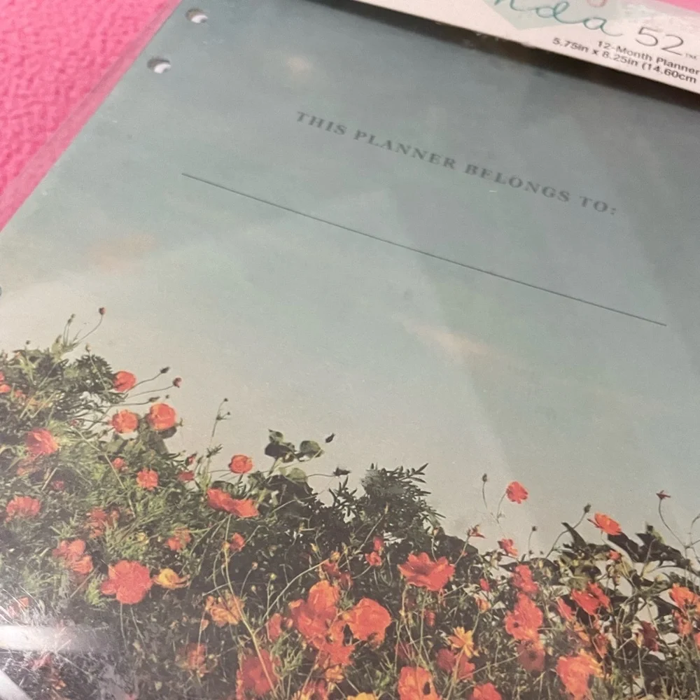 Floral planner inserts